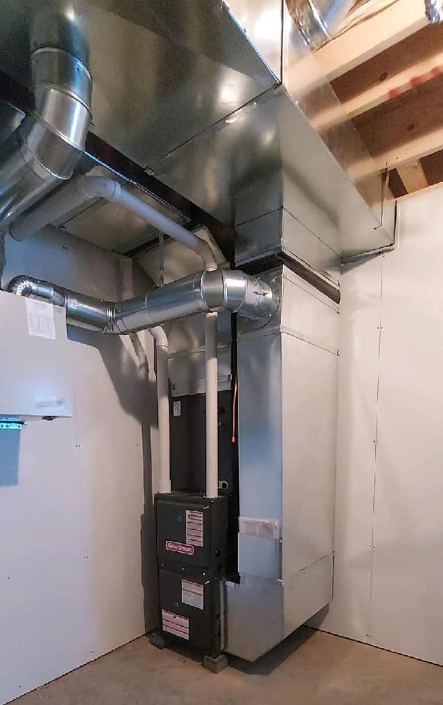 new complete hvac system as installed by Southern Minnesota Mechanical